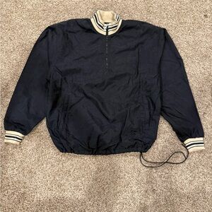 Vintage Y2K Champion Black & Tan Windbreaker Jacket